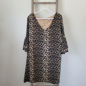 ⭐️40% Off⭐️ Leopard Bell Sleeve Shift Dress